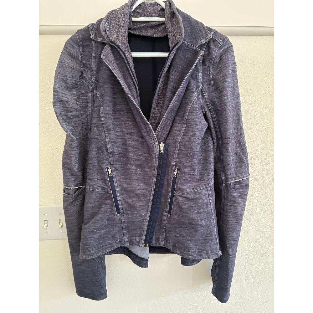 Lululemon Ride on Blazer Jacket Womens Size 6 Blue Stretch Navy Athleisure